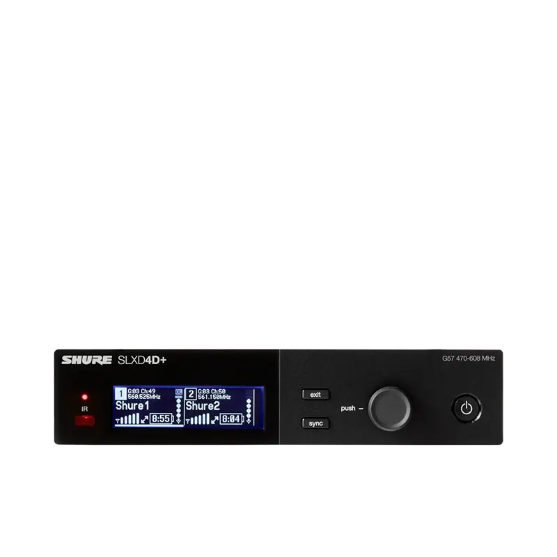 SHURE SLXD4D+A=-M55 เครื่องรับสัญญาณไร้สายดิจิตอล แบบ UHF (ไม่มีไมค์)(ไม่มีเครื่องส่ง)