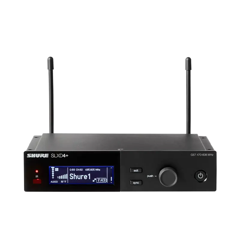 SHURE SLXD4+A=-M55 เครื่องรับสัญญาณไร้สายดิจิตอล แบบ UHF (ไม่มีไมค์)(ไม่มีเครื่องส่ง)