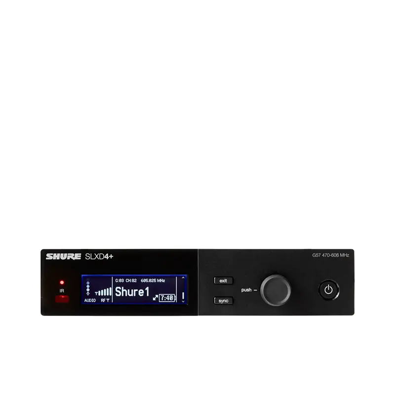 SHURE SLXD4+A=-M55 เครื่องรับสัญญาณไร้สายดิจิตอล แบบ UHF (ไม่มีไมค์)(ไม่มีเครื่องส่ง)