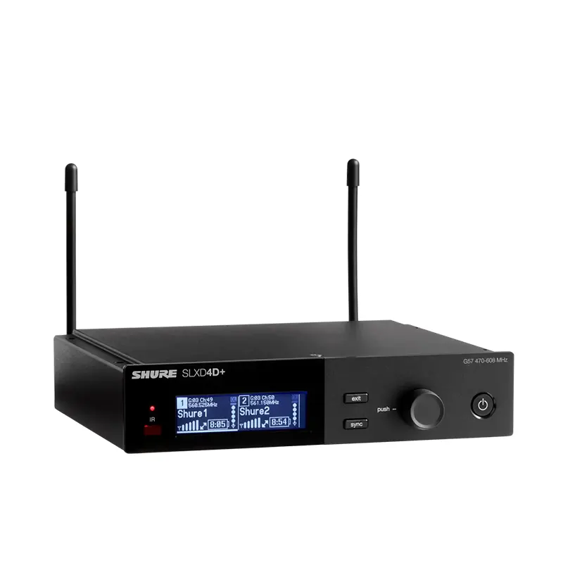 SHURE SLXD4D+A=-M55 เครื่องรับสัญญาณไร้สายดิจิตอล แบบ UHF (ไม่มีไมค์)(ไม่มีเครื่องส่ง)