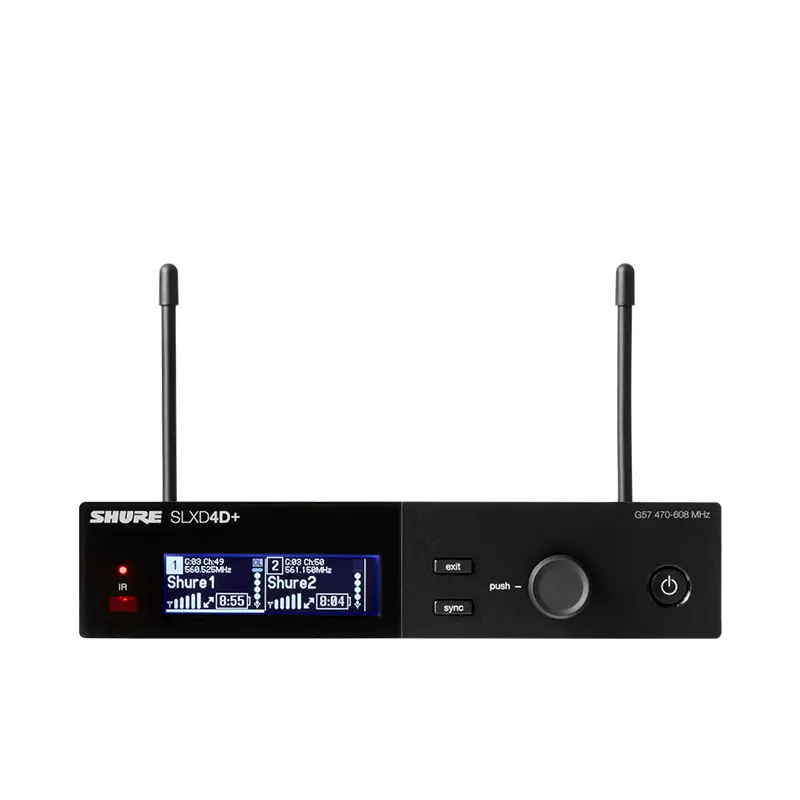 SHURE SLXD4D+A=-M55 เครื่องรับสัญญาณไร้สายดิจิตอล แบบ UHF (ไม่มีไมค์)(ไม่มีเครื่องส่ง)