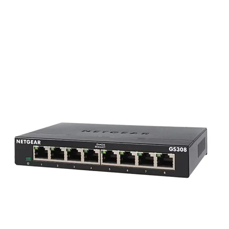 NETGEAR GS308 8-Port Gigabit Ethernet Unmanaged Essentials Switch