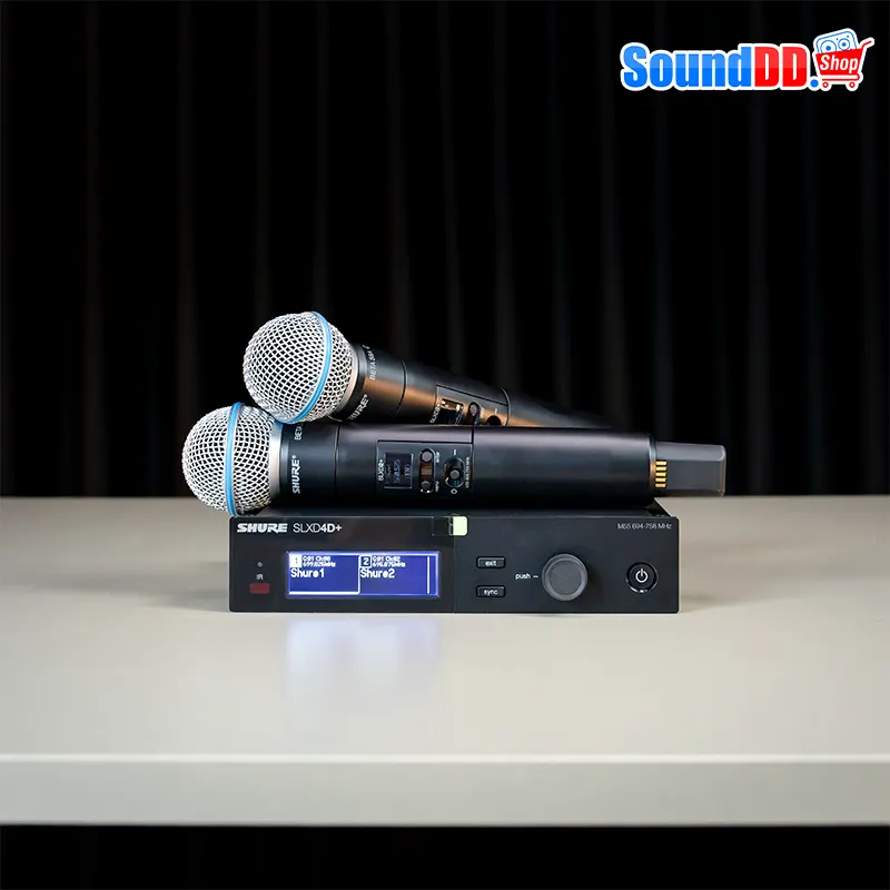 SHURE SLXD24D+A/B58-M55 ไมค์ลอยดิจิตอล มือถือคู่ แบบ UHF - Image 4