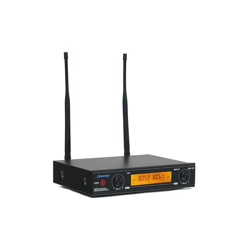 SHERMAN MIC-331 ชุดไมค์ลอยมือถือคู่ แบบ UHF