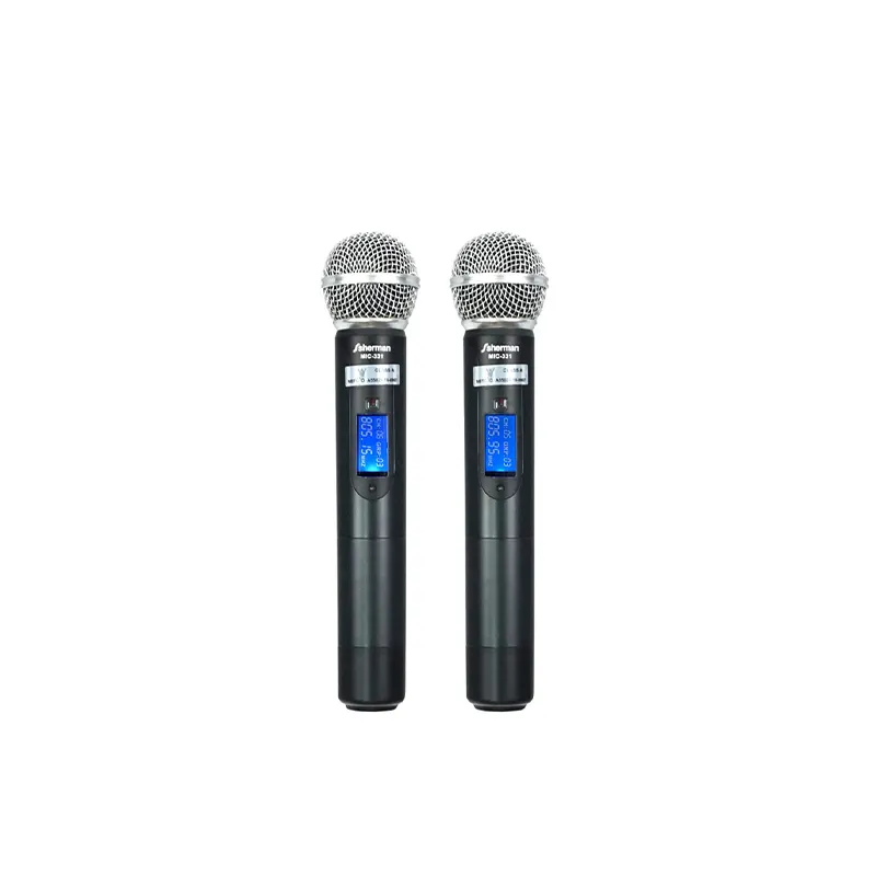 SHERMAN MIC-331 ชุดไมค์ลอยมือถือคู่ แบบ UHF